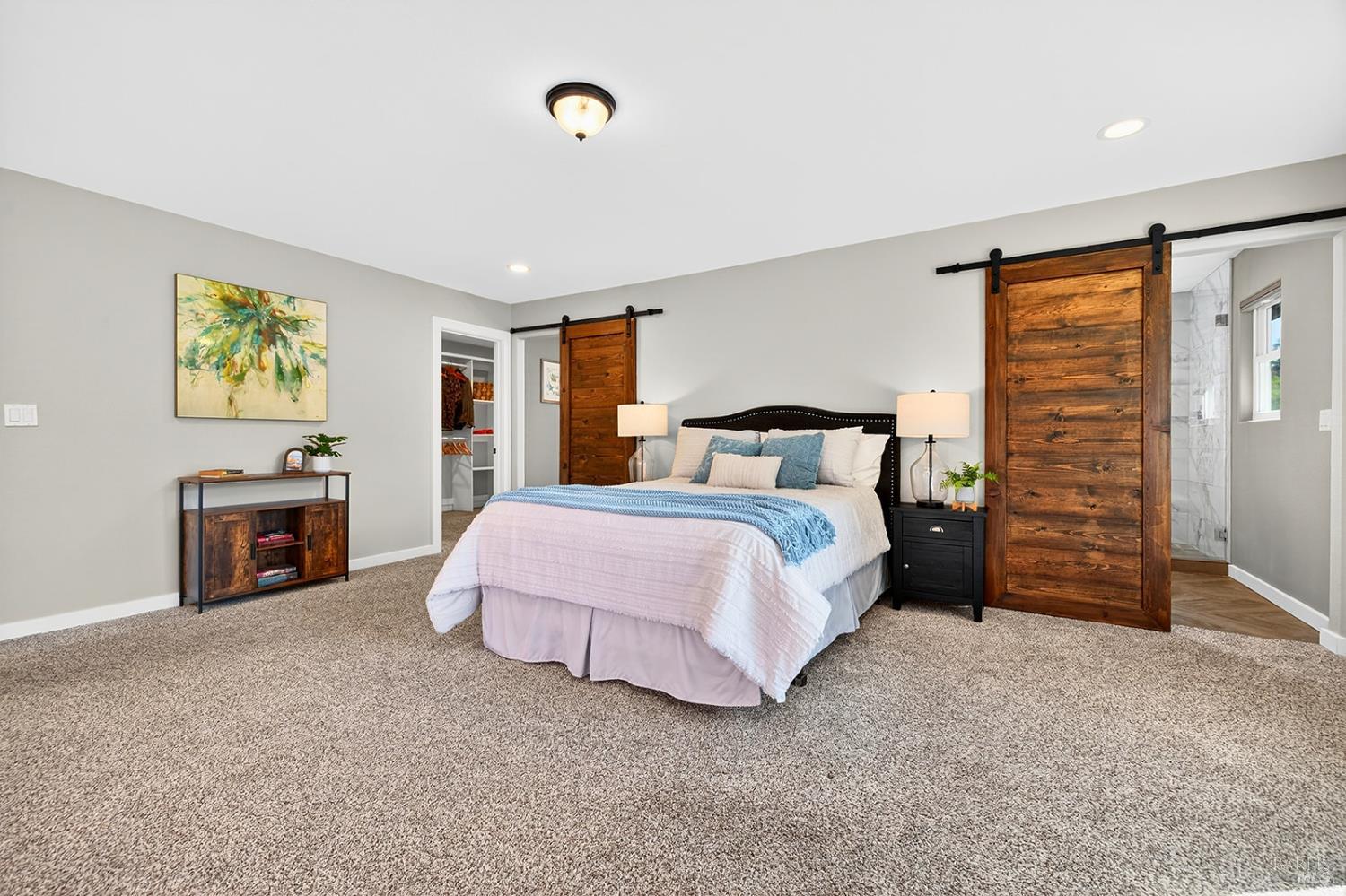 4720 Granada Drive Santa Rosa, CA 95409 - Photo 29 of 68 a spacious bedroom with a bed and a desk