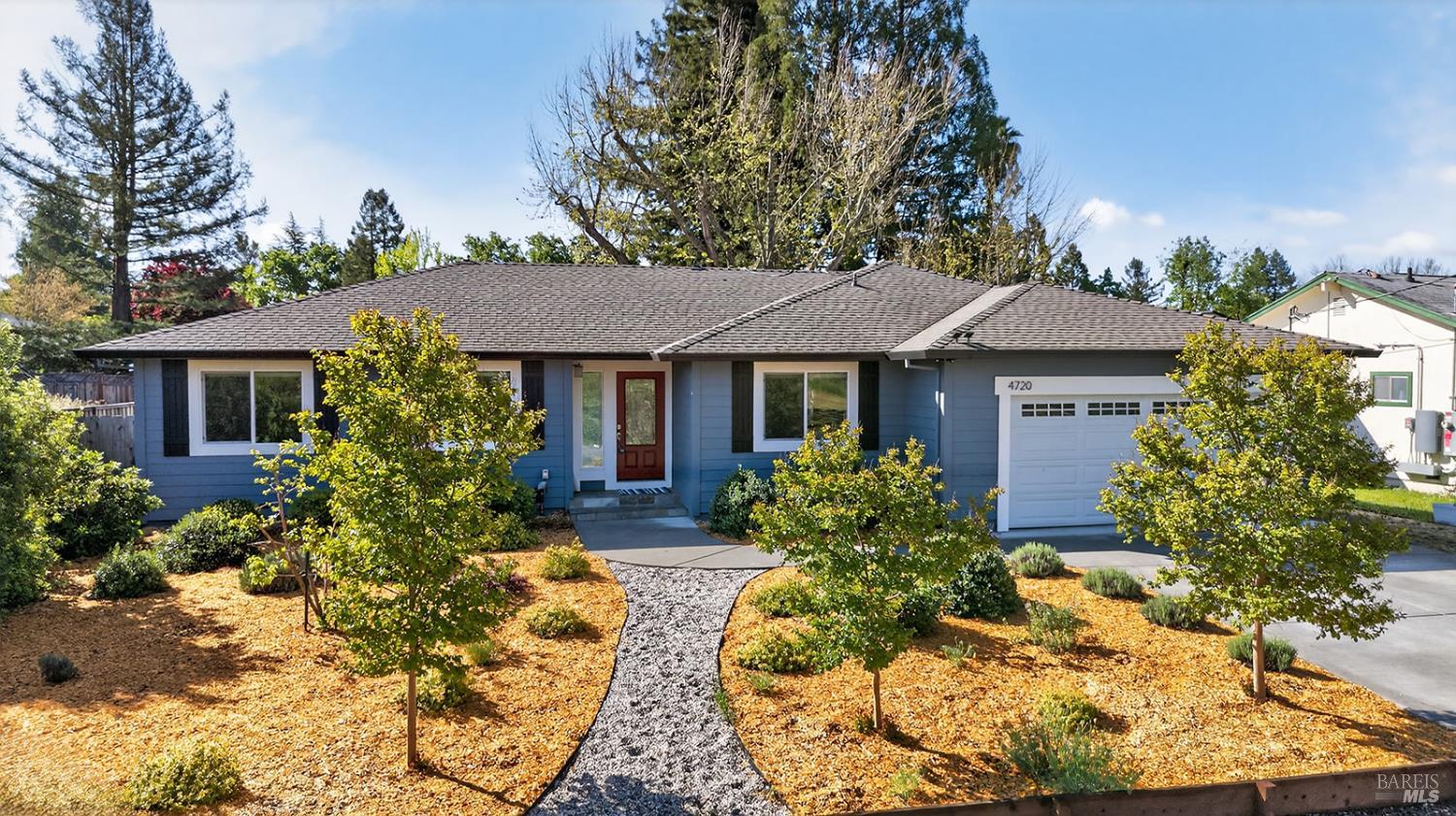 4720 Granada Drive Santa Rosa, CA 95409 - Photo 61 of 68 a front view of a house with garden