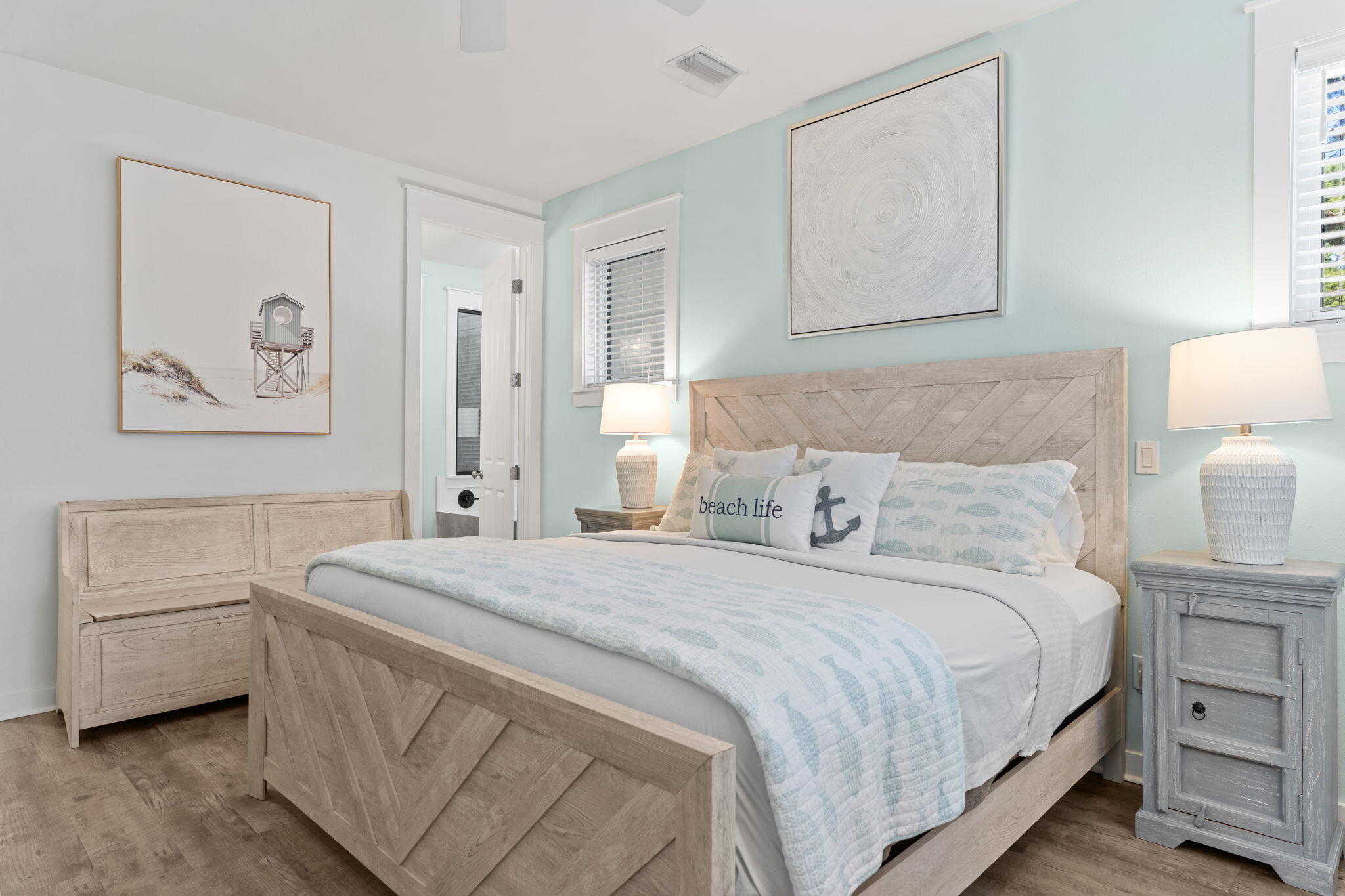1352 Ravens Run West Miramar Beach, FL 32550 - Photo 22 of 50 a bedroom with a bed and a couch