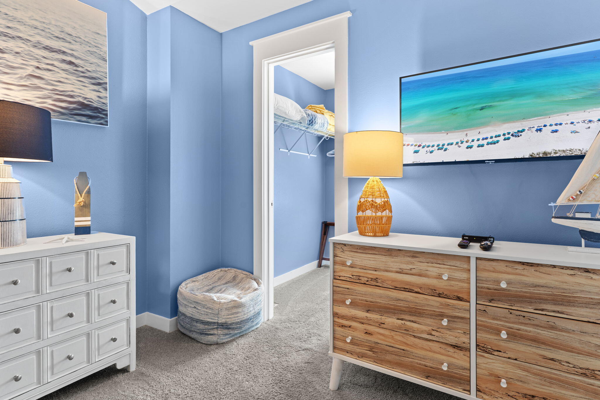 1352 Ravens Run West Miramar Beach, FL 32550 - Photo 39 of 50 a bedroom with a bed and a dresser