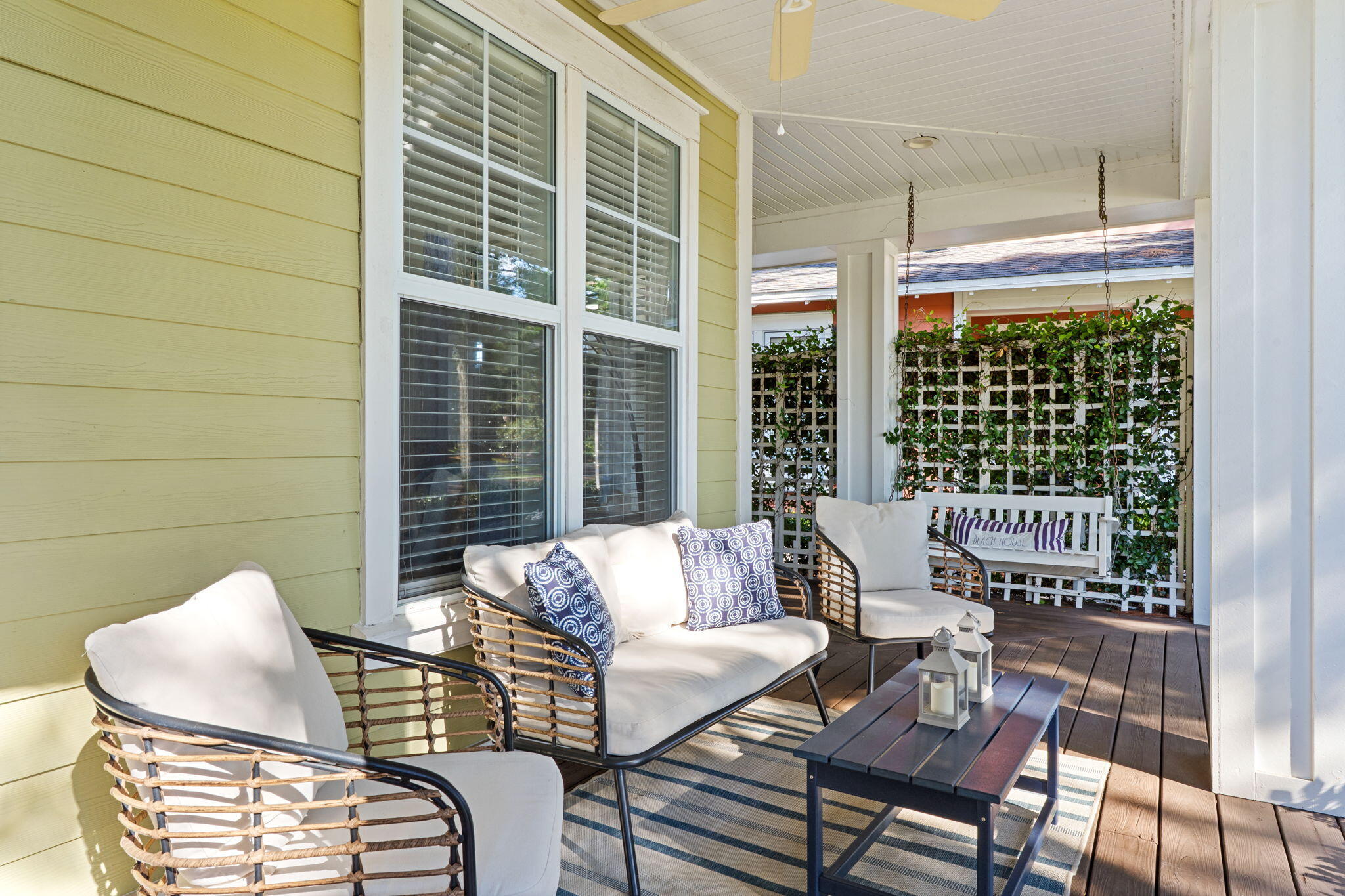 1352 Ravens Run West Miramar Beach, FL 32550 - Photo 46 of 50 a balcony with furniture and a potted plant