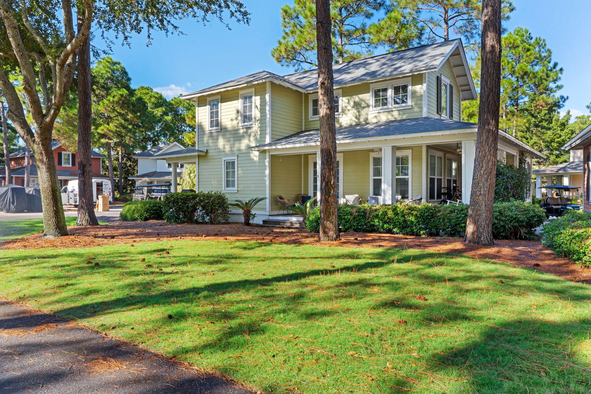 1352 Ravens Run West Miramar Beach, FL 32550 - Photo 50 of 50 a front view of a house with swimming pool having outdoor seating