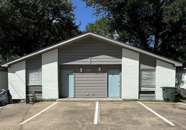 a backyard of a house
