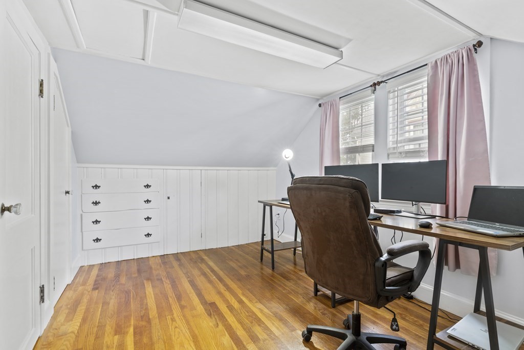 43 Fairview Street Dedham, MA 02026 - Photo 18 of 29 a view of a workspace with furniture and a window