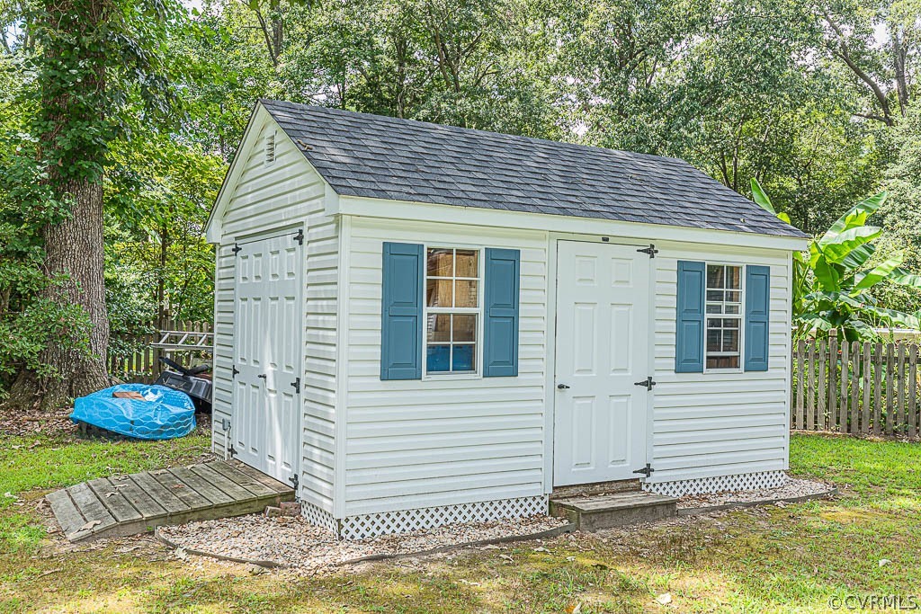 4709 Portugee Road Sandston, VA 23150 - Photo 16 of 22 Shed with Electricity