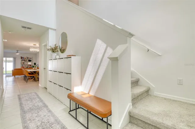 a bedroom with a workspace