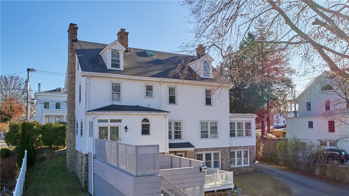 9 Elm Street Westerly, RI 02891 - Photo 21 of 37 Rear exterior with private deck off mudroom and separate deck off garden apartment.