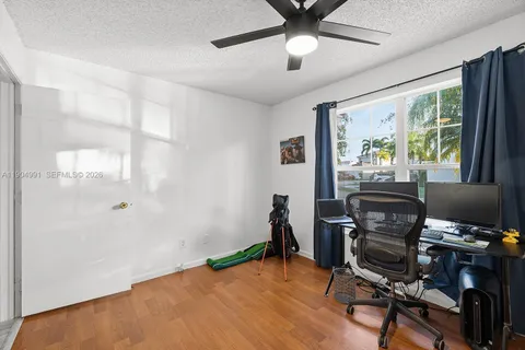 a room with furniture and closet