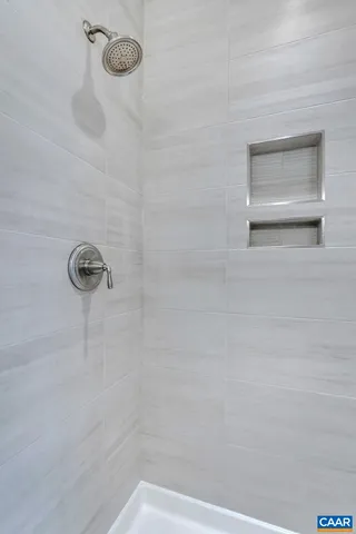 a view of a lake with a yard