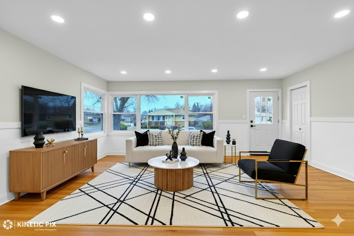 4938 West Randolph Street Hillside, IL 60162 - Photo 6 of 33 a living room with furniture and a flat screen tv