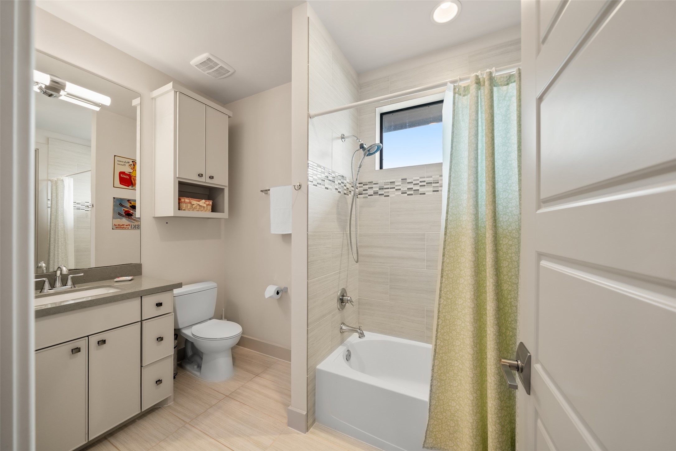 24902 Delaney Knoll Spring, TX 77389 - Photo 30 of 49 a bathroom with a granite countertop sink toilet and shower