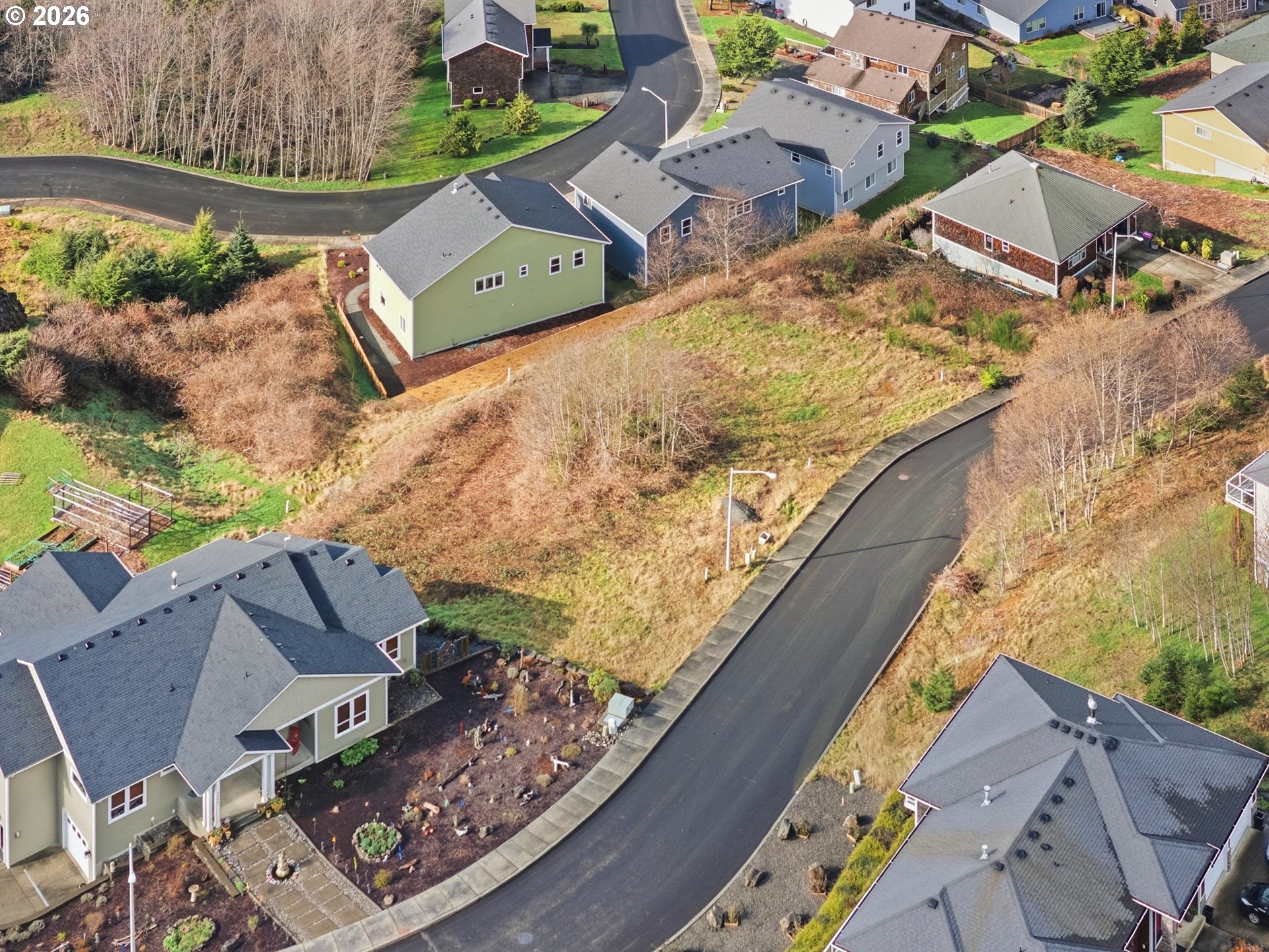 2285 North Fork Road Seaside, OR 97138 - Photo 10 of 22 an aerial view of a house with a yard