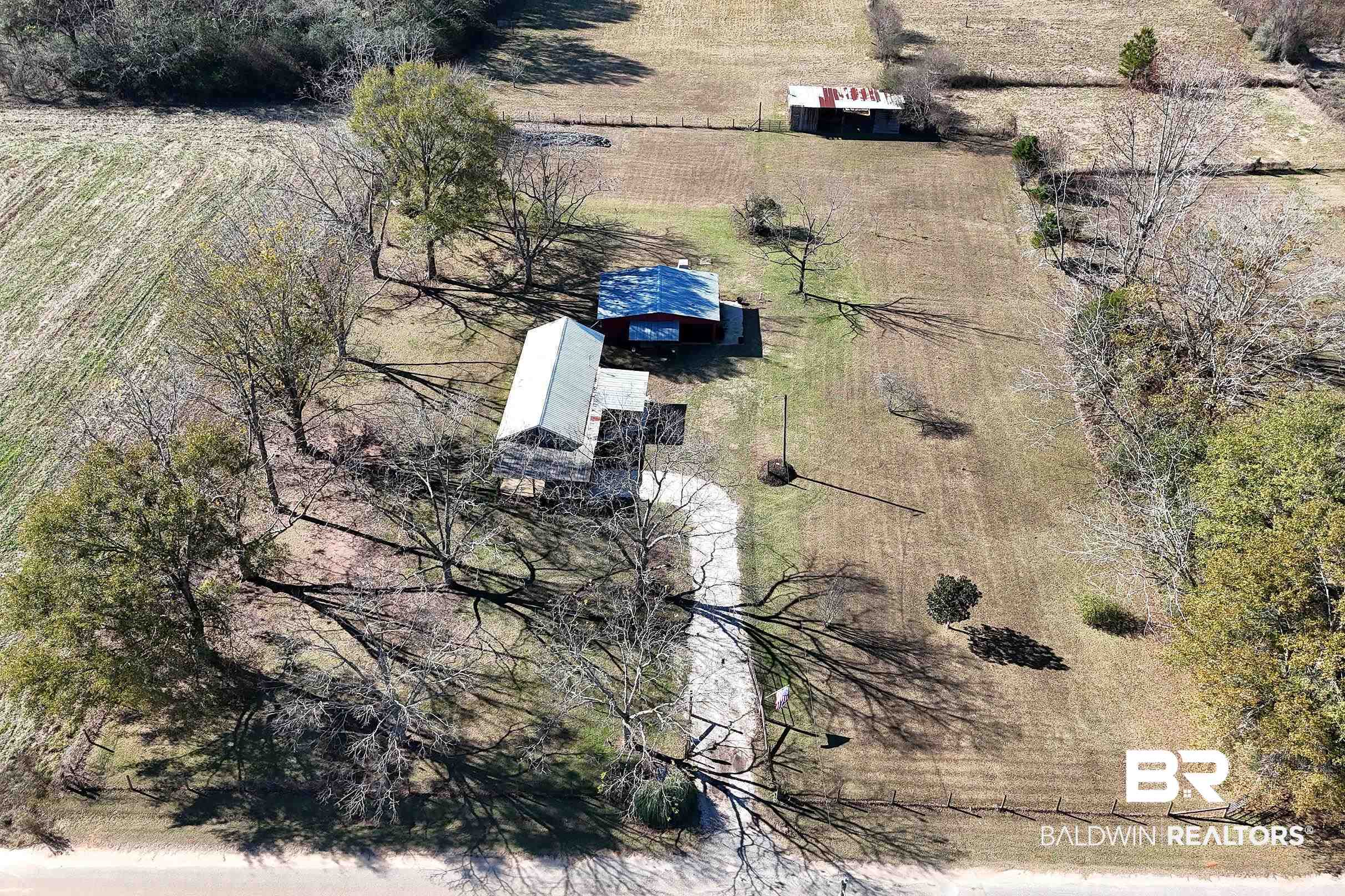 110 Sam Jones Road Atmore, AL 36502 - Photo 41 of 47 Aerial view of sparsely populated area