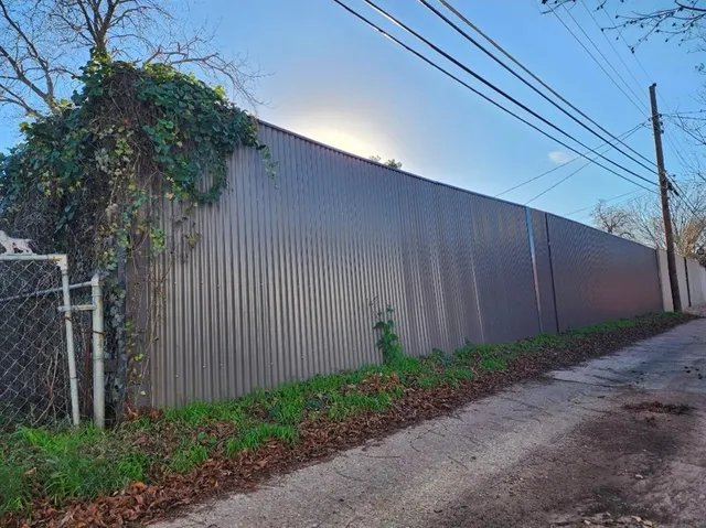 a backyard view of a house