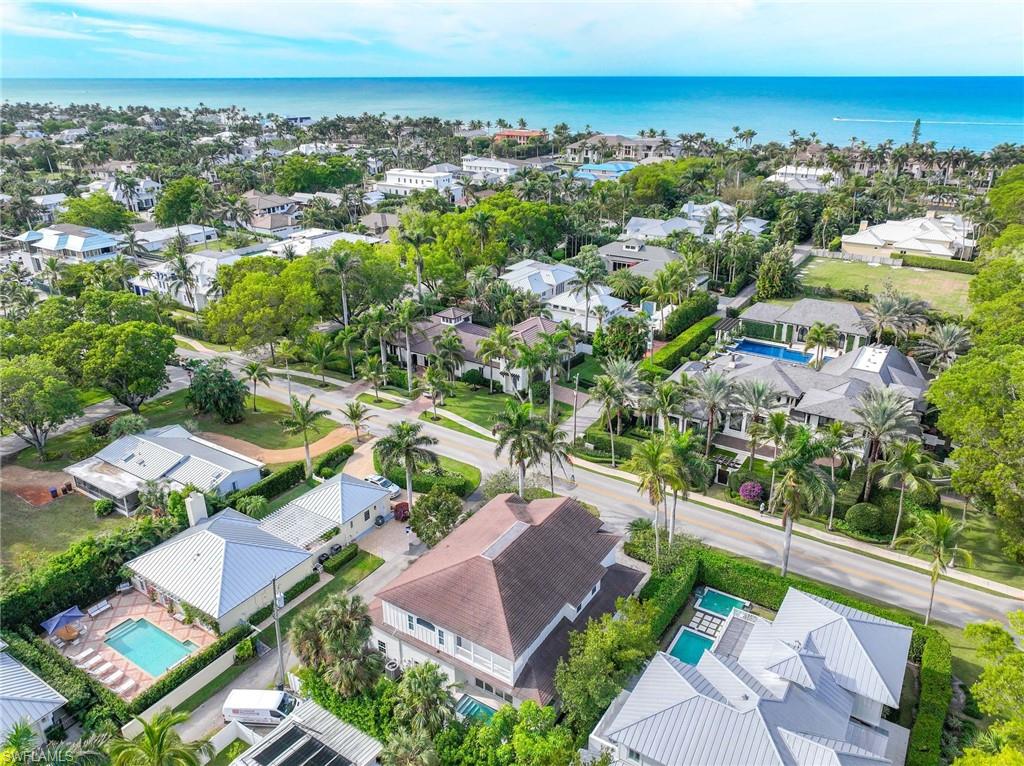 160 3rd Street North Naples, FL 34102 - Photo 44 of 48 an aerial view of residential houses with outdoor space and street view