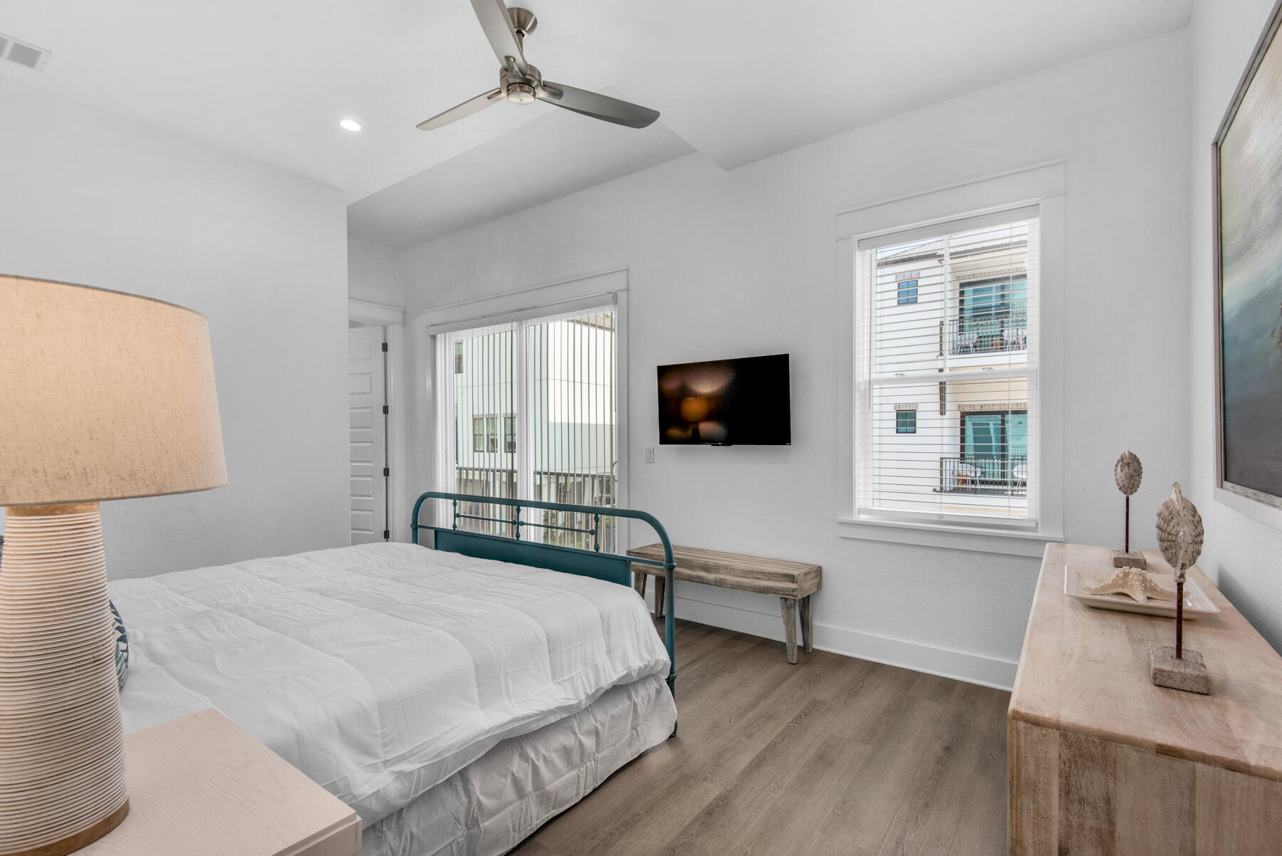 78 Cote D Azur Drive Santa Rosa Beach, FL 32459 - Photo 33 of 80 a bedroom with a bed and a flat screen tv