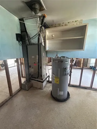 a view of water heater room