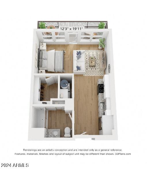 17120 North 51st Avenue, Unit B1 Glendale, AZ 85308 - Photo 9 of 9 B1 Floorplan