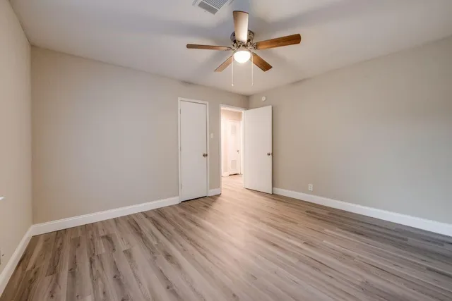 wooden floor in an empty room