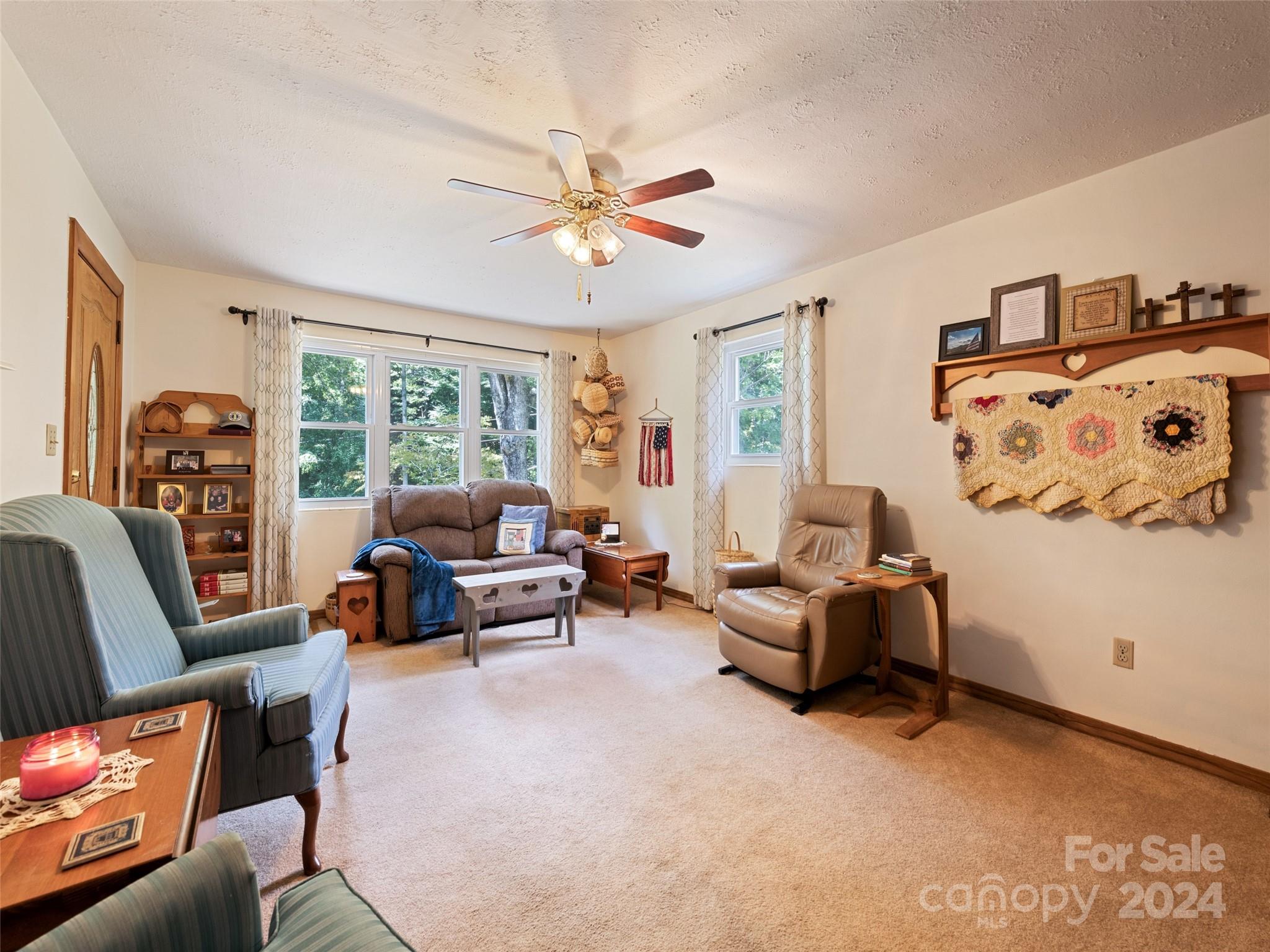 262 Bunny Run Road Canton, NC 28716 - Photo 23 of 45 a living room with furniture and a large window