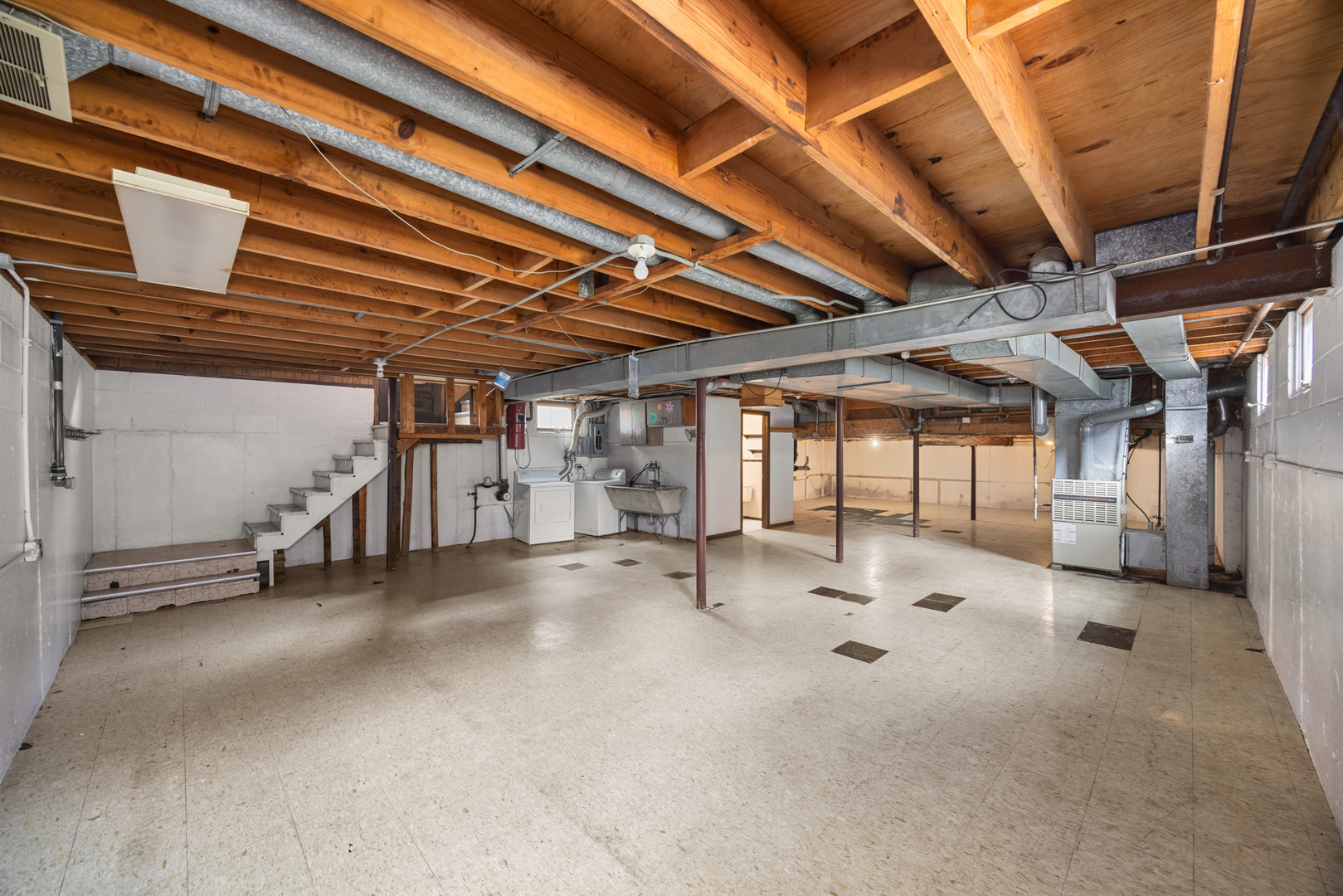 18309 Bock Road Lansing, IL 60438 - Photo 23 of 28 a view of empty room with wooden ceiling