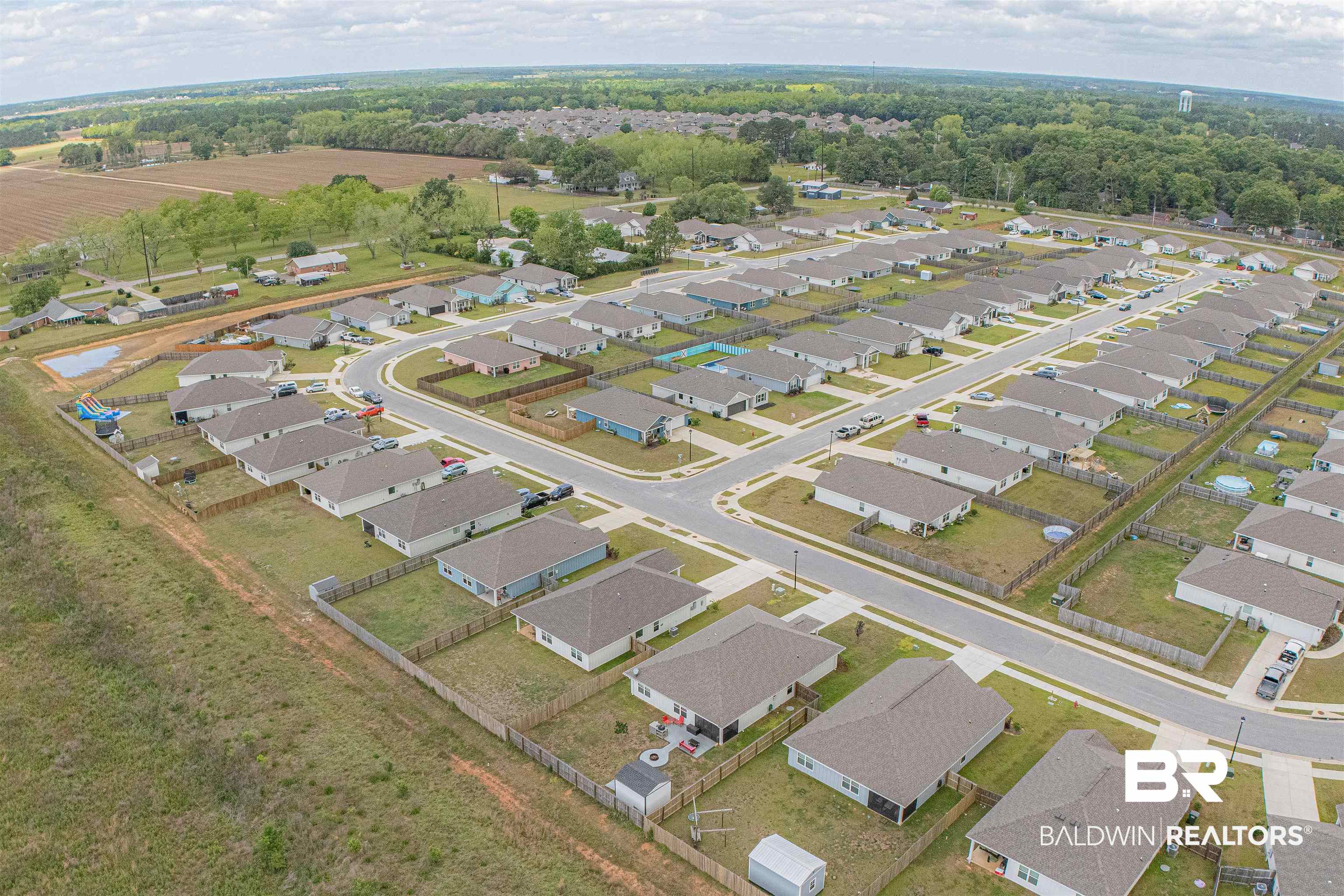 14843 Forsythia Loop Silverhill, AL 36576 - Photo 49 of 51 Aerial view of property's location featuring nearby suburban area