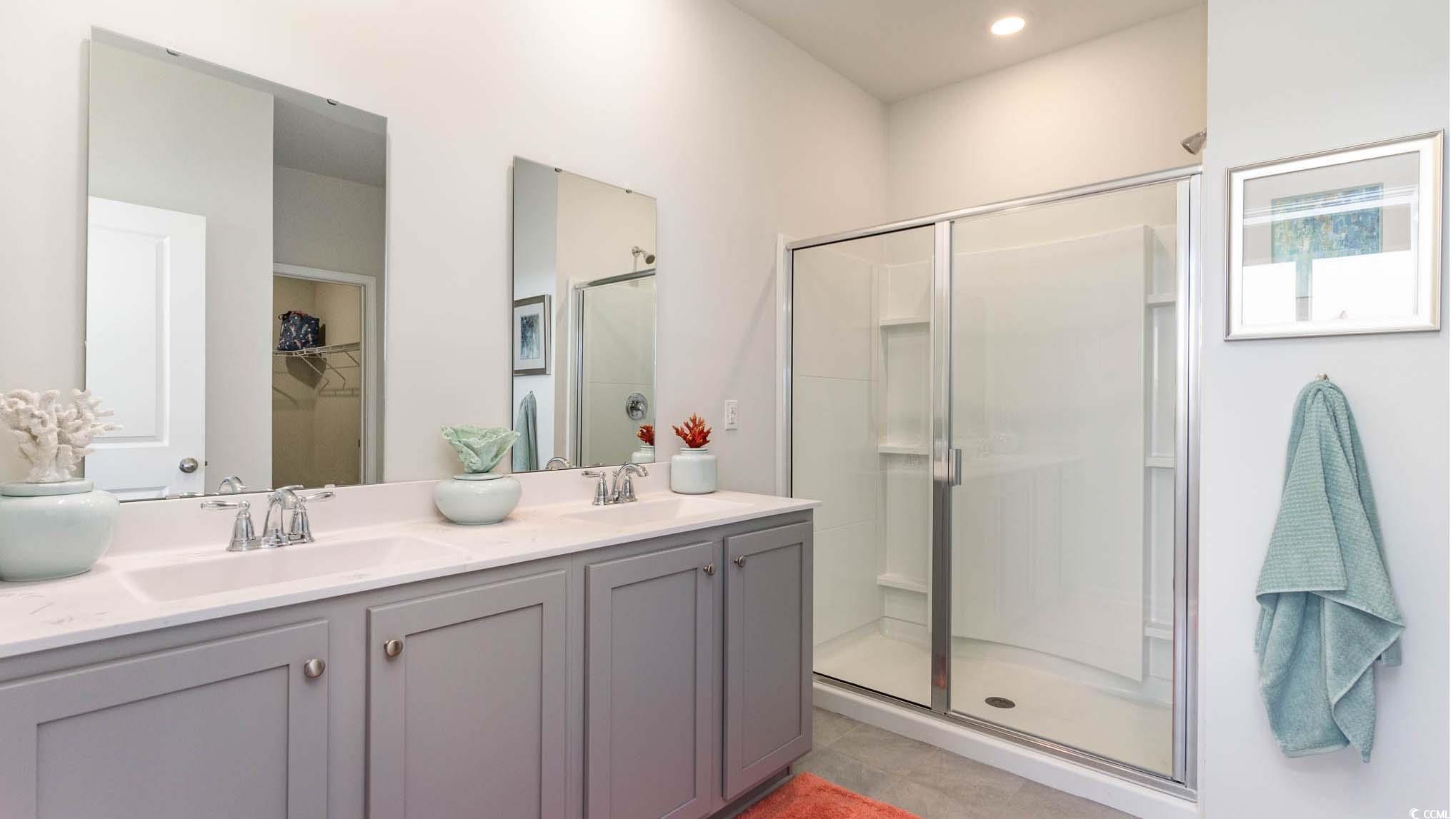898 Farmers Passage Loop Loris, SC 29569 - Photo 5 of 12 Bathroom with vanity, tile patterned floors, and w