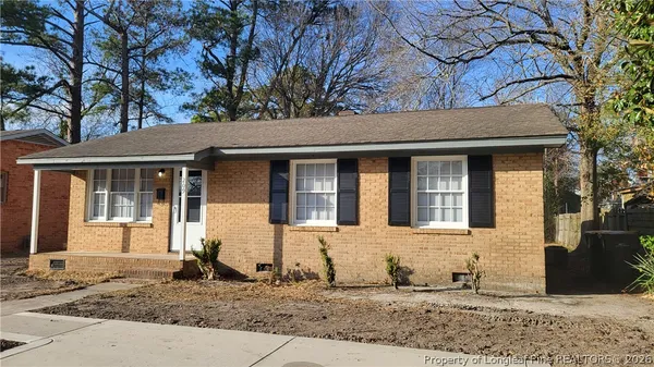 a front view of a house