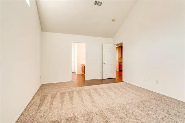 a view of an empty room