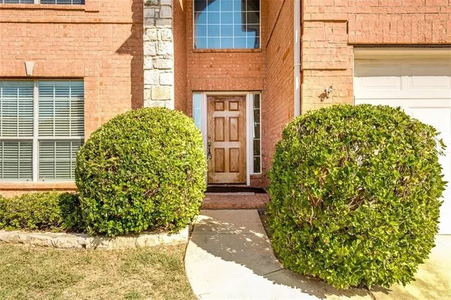 a view of a entryway door of the house