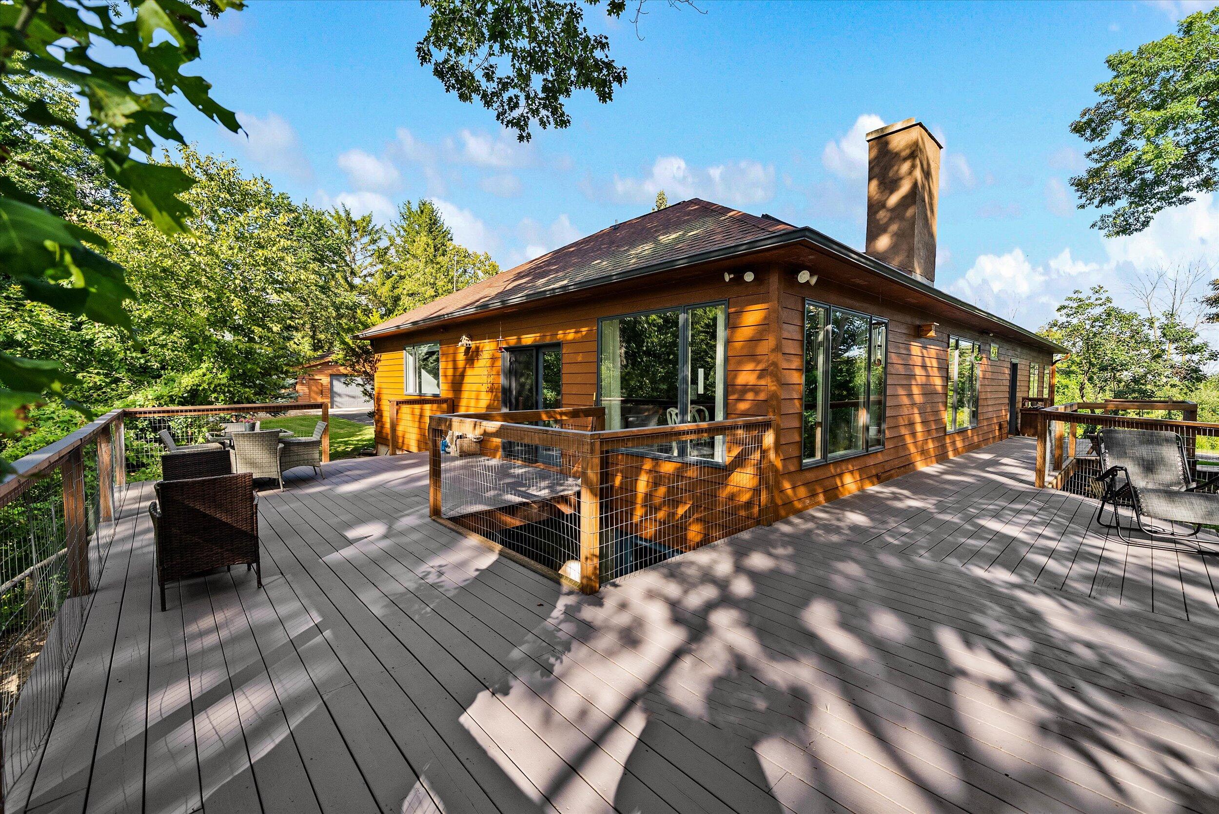 9338 Sauk Trail Road Wilson, WI 53070 - Photo 32 of 52 33-Rear Deck