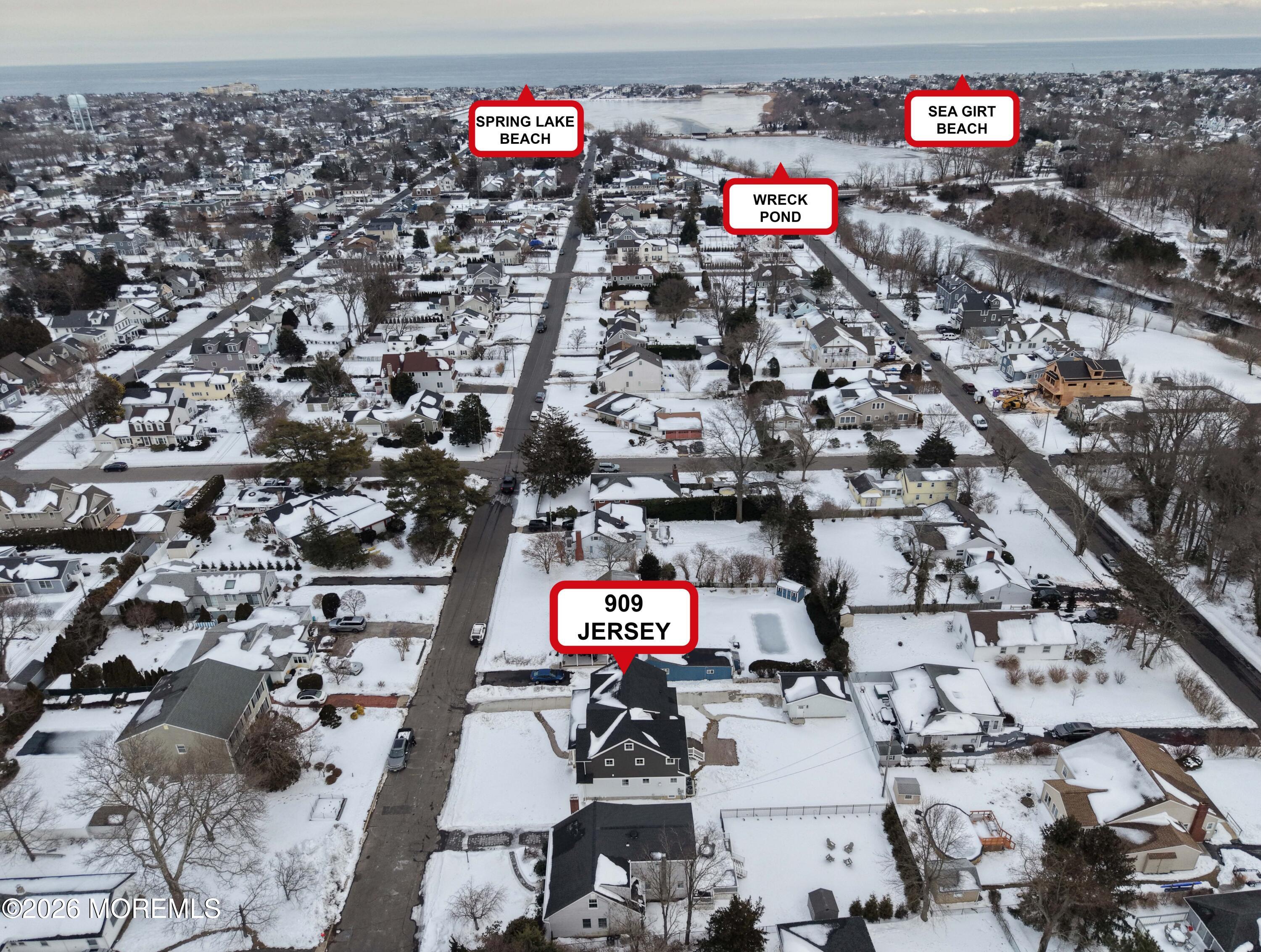 909 Jersey Avenue Spring Lake Heights, NJ 07762 - Photo 18 of 57 909 Jersey Ave Aerial View
