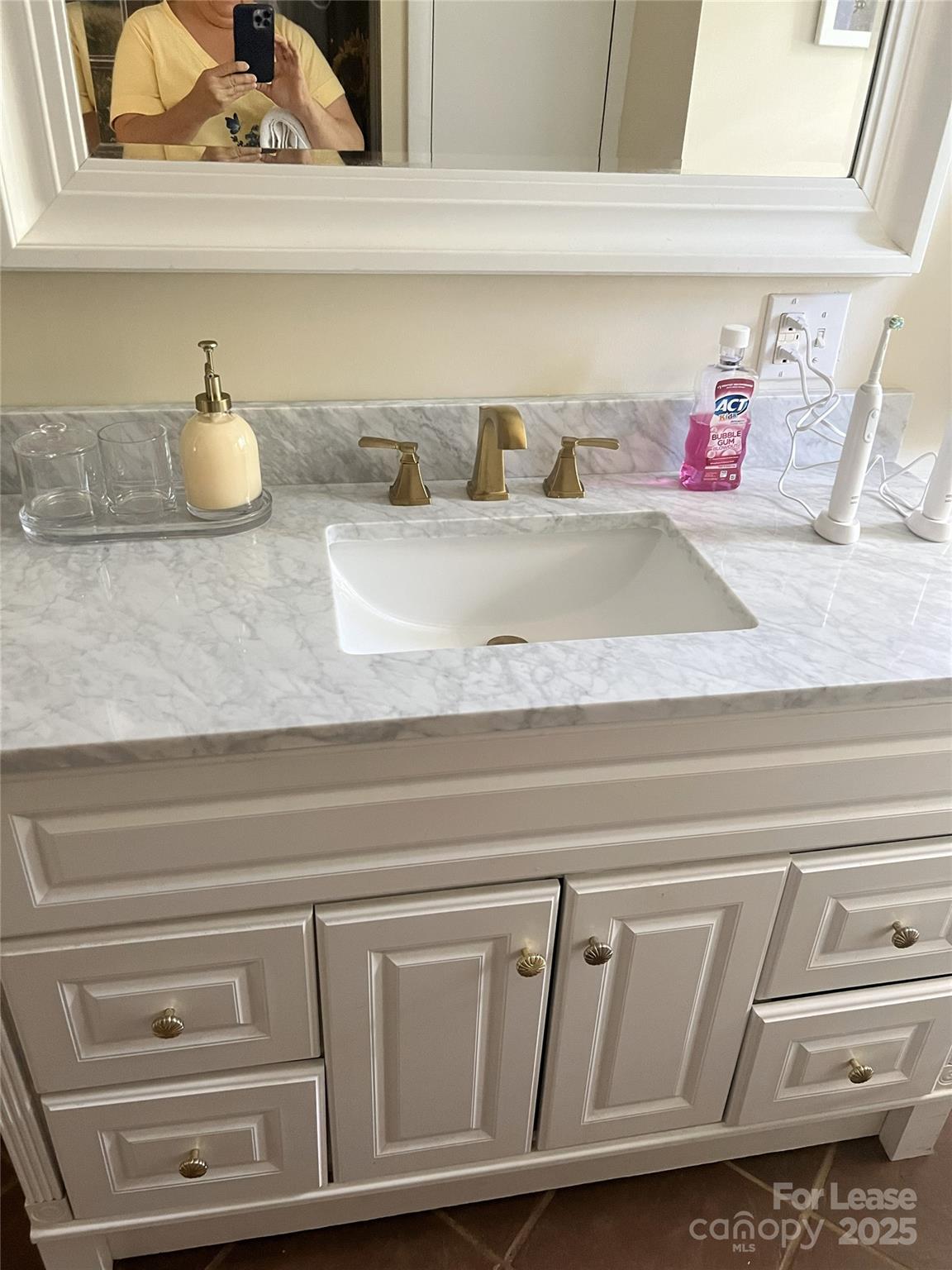 179 Rutledge Road Fletcher, NC 28732 - Photo 27 of 28 a bathroom with sink and a mirror