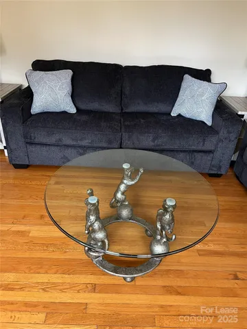 a view of a living room with a couch