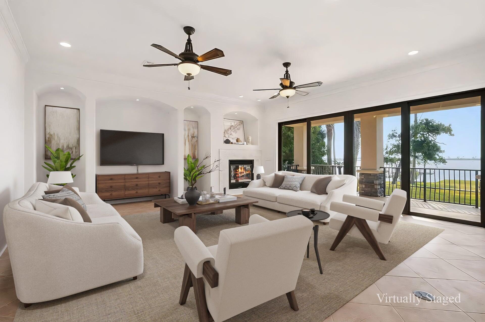 18 Kimbrough Road Mary Esther, FL 32569 - Photo 14 of 96 a living room with furniture fireplace and a large window