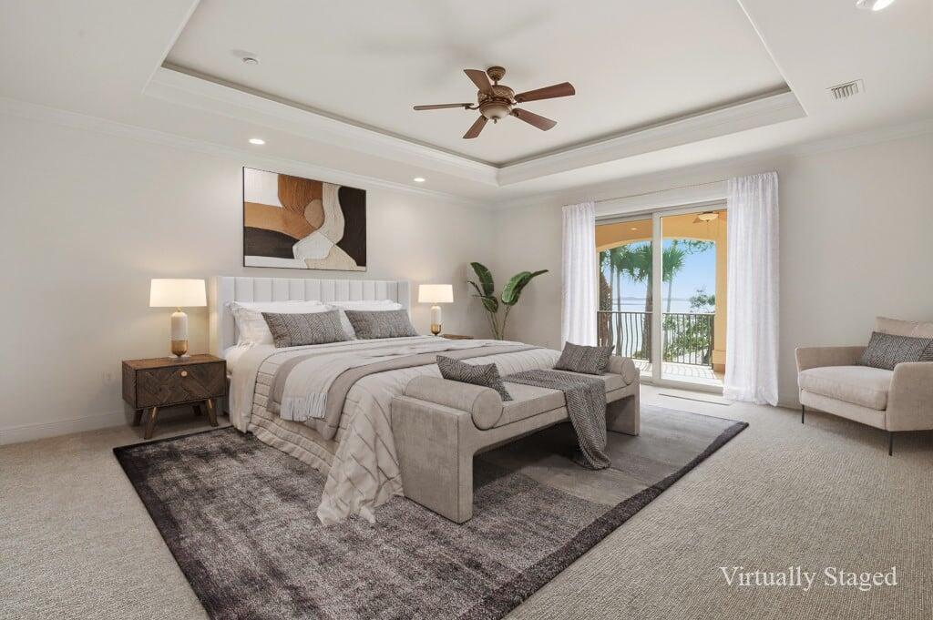 18 Kimbrough Road Mary Esther, FL 32569 - Photo 34 of 96 a bedroom with a large bed and a couch