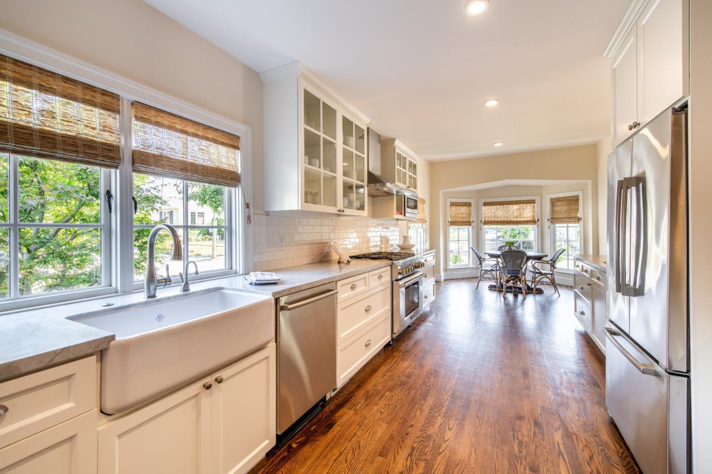 843 Crossway Road Burlingame, CA 94010 - Photo 13 of 36 a large kitchen with lots of counter space a sink and appliances