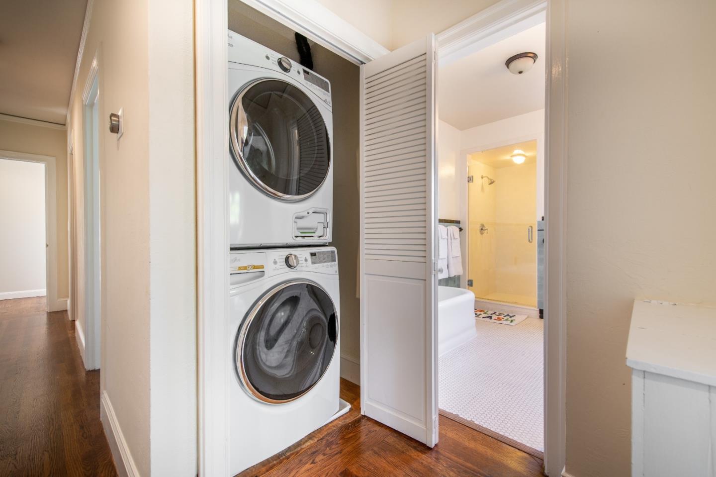 843 Crossway Road Burlingame, CA 94010 - Photo 23 of 36 a utility room with dryer and washer