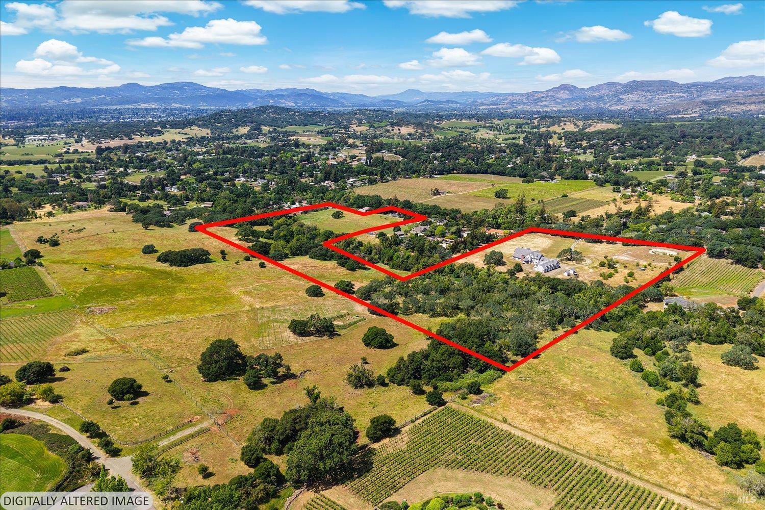 5151 Wild Horse Valley Road Napa, CA 94558 - Photo 3 of 83 an aerial view of residential houses with outdoor space