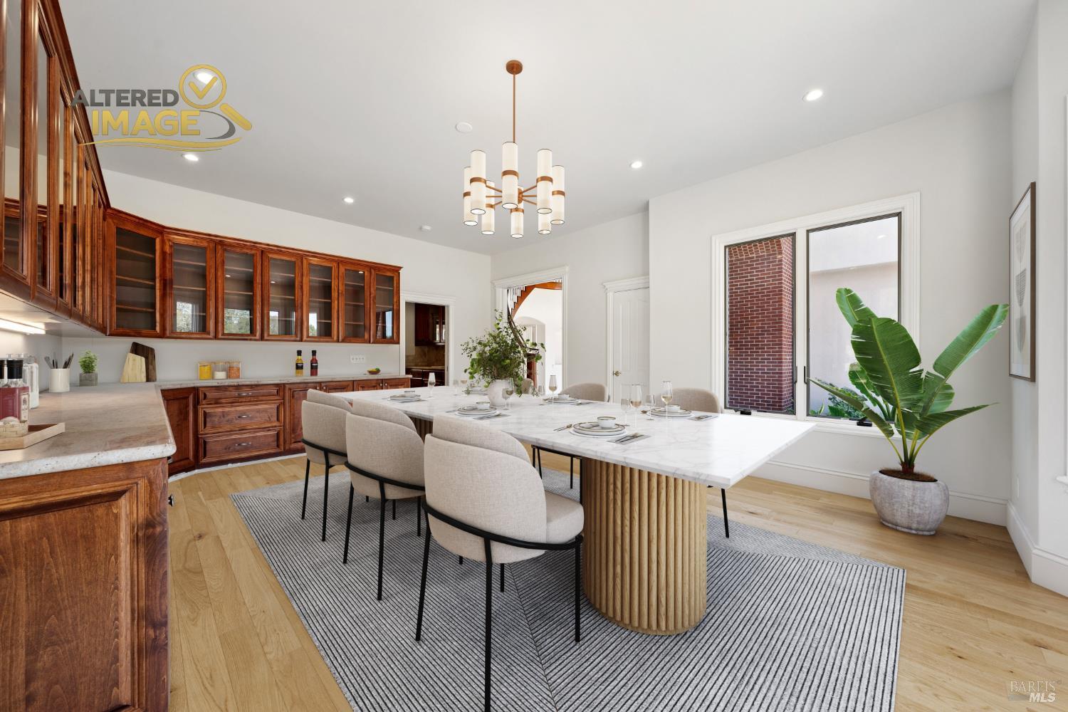 5151 Wild Horse Valley Road Napa, CA 94558 - Photo 8 of 83 a kitchen with a table and chairs in it