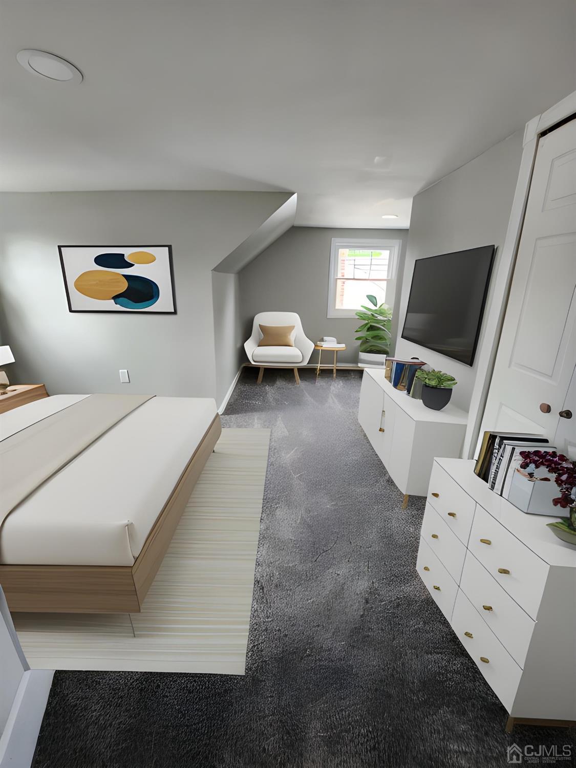 190 Berkeley Terrace Plainfield, NJ 07062 - Photo 16 of 23 a living room with furniture and a flat screen tv