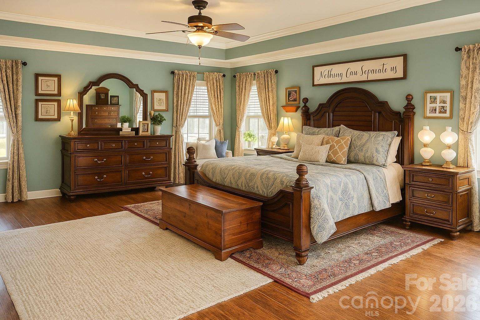 6639 Ruth Ferrell Court Charlotte, NC 28269 - Photo 14 of 30 a bedroom with a bed and a dresser