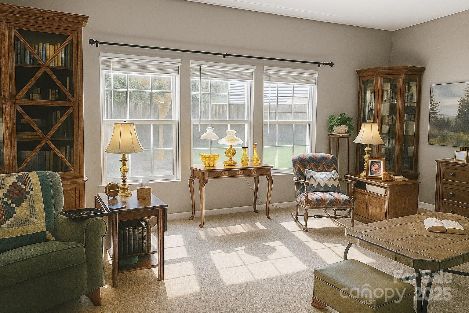 6639 Ruth Ferrell Court Charlotte, NC 28269 - Photo 9 of 27 a living room with furniture and a window