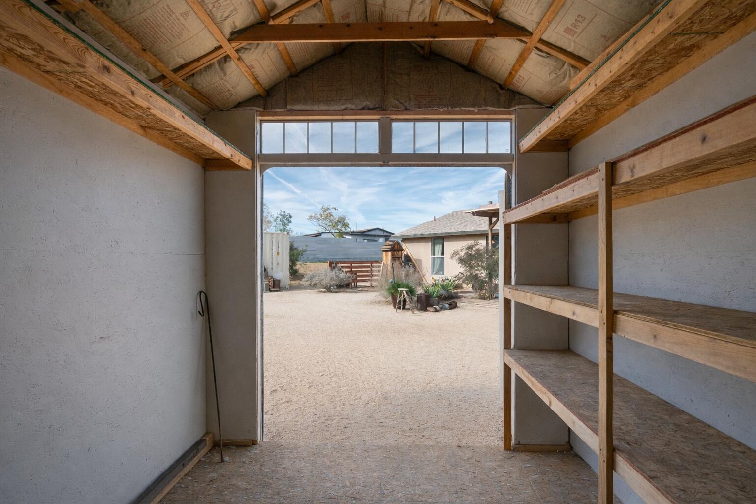 61869 Grand View Circle Joshua Tree, CA 92252 - Photo 25 of 34 Storage shed interior1