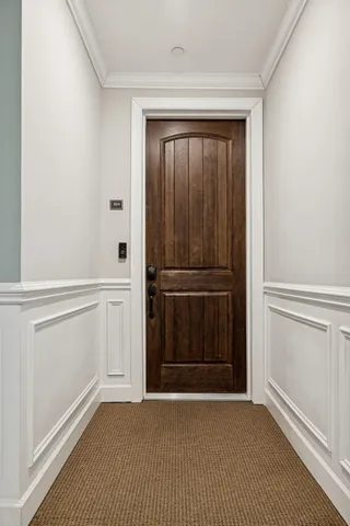 a view of an entryway door