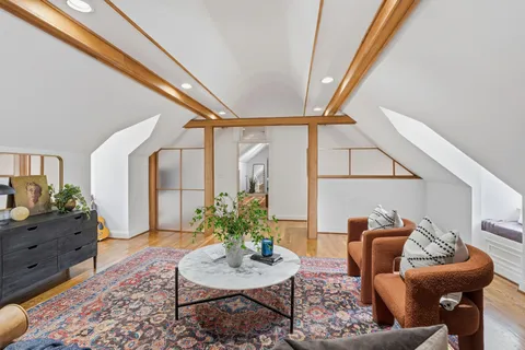 an aerial view of multiple house