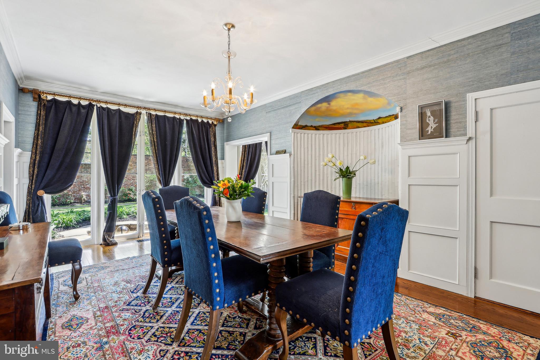 33 Rosedale Road Princeton, NJ 08540 - Photo 31 of 75 Dining room overlooking courtyard and fountain