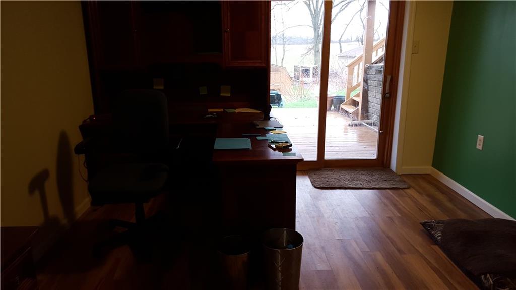 164 Jones Road Cabot, PA 16023 - Photo 19 of 23 Office in lower level with sliding door to lower deck (outside stairs to upper deck above)