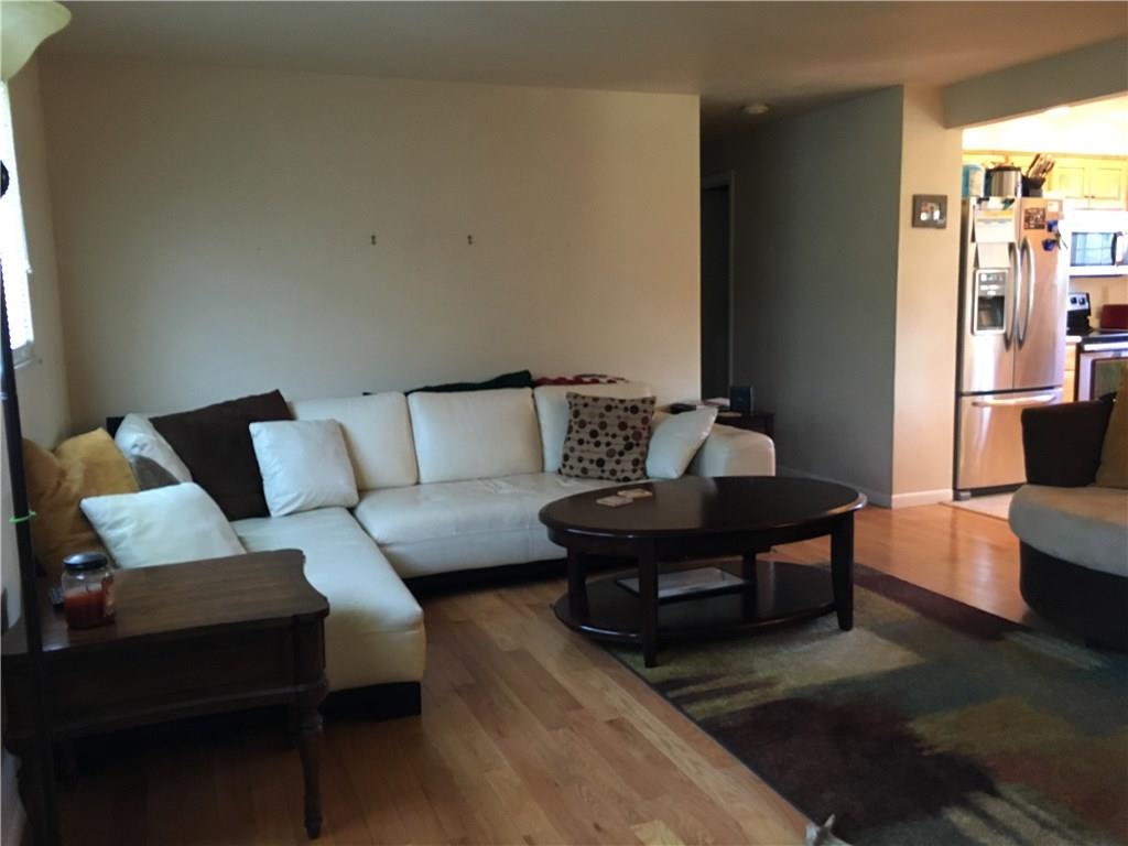Living room with beautiful hardwood floors