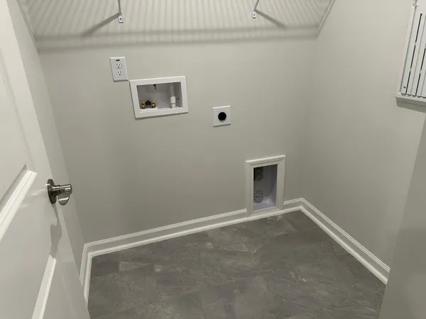 a view of an empty room